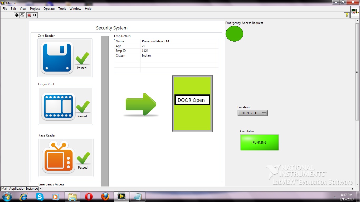New NIYANTRA 2013 MULTILEVEL SECURITY FOR AUTOMOTIVES USING LabVIEW